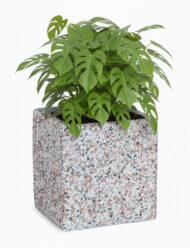vaso quadrato 35x35 ghiaia colorata, cod. 02VQ35x35C