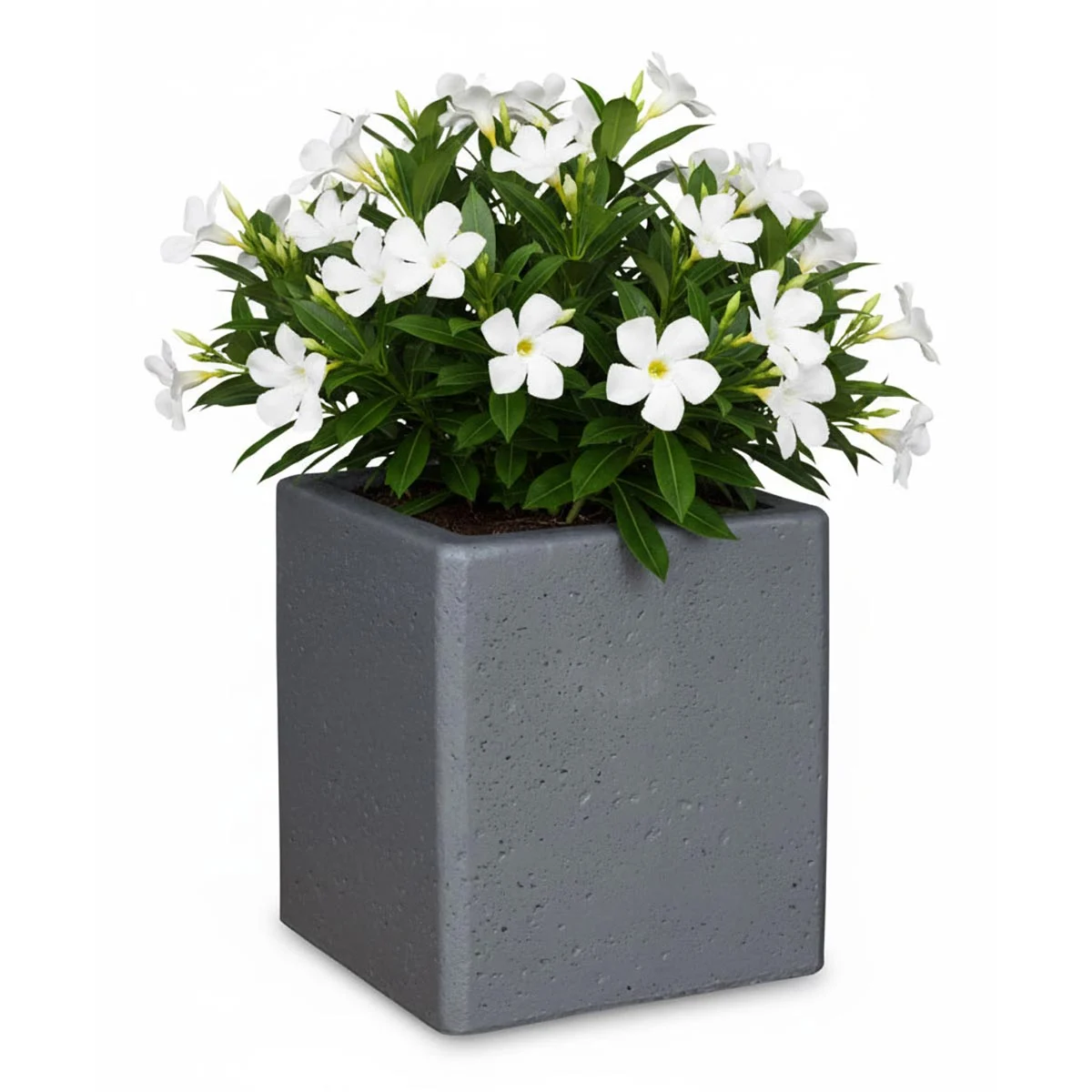vaso quadrato 35x35 col. grafite, cod. 02VQ35x35GR
