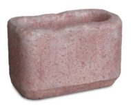vaso rettangolare 40 col. rosa antico, cod. 02VR40RA