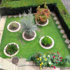 bordo curvo da 130 per aiuole col. rosa antico cod. 05CU130RA, località: Lainate (Milano)