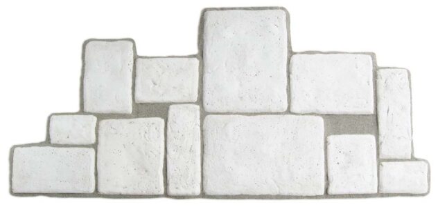 pietre murali Umbria col. bianco, cod. 12PMUMGB, esempio di posa pietre murali Umbria col. bianco, cod. 12PMUMGB, esempio di posa