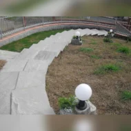 lampada da giardino con base media in finta roccia col. antichizzato, cod. 11PLMATL, località: Moncigoli (Massa Carrara)