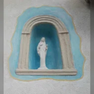 statua della Madonna di Medjugorje altezza 40 cm, cod. 25MMJ40MR, località: Romano Canavese (Torino)