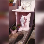 nicchia a scaglie per Madonna, col. rosa antico, su misura, località: Pisa