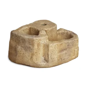 base grande in finta roccia per lampione da giardino col. old stone, cod. 11PLGOS