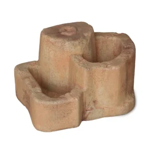 base media in finta roccia per lampada da giardino col. mattone, cod. 11PLMM