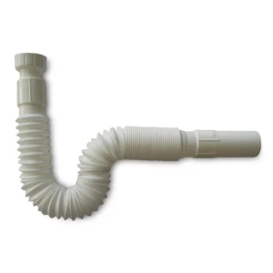tubo sifone flessibile allungabile, attacco da 1 pollice, cod. 03S1FL